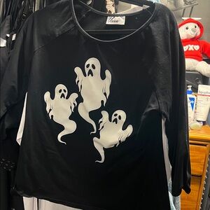 Vixen woman’s Black and White Ghost Long Sleeve Tee